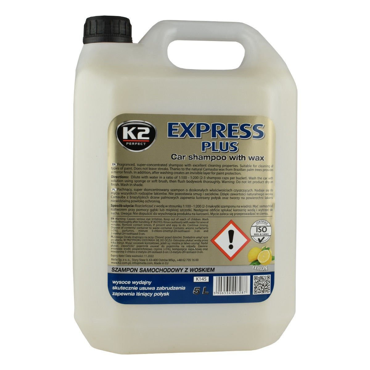 K Express Plus Szampon Samochodowy Z Woskiem Carnauba L