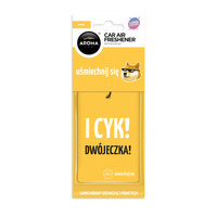 Zawieszka AROMA CAR Cellulose Let's Smile VANILLA