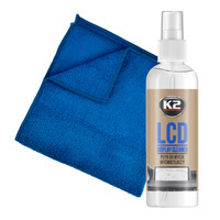 K2 LCD Cleaner - płyn do mycia wyświetlaczy LCD 250ml + mikrofibra