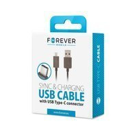 Kabel czarny USB ładowarka Forever USB-C 1,0 m 1A