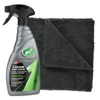 Zestaw:Turtle Wax Hybrid Solutions Ceramic Wax Coating 500ml+ mikrofibra bezszwowa
