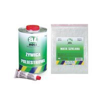 Zestaw naprawczy Boll: żywica 1kg+utwardzacz+mata