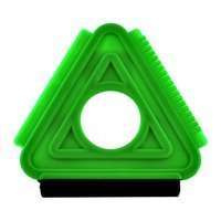 Skrobaczka do szyb trójktną z gumką 3w1