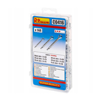 Corona komplet zawleczek prostych dużych - zestaw 144szt