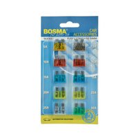 Bezpieczniki płytkowe Bosma *2591* - komplet 10szt