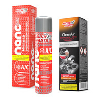 Zestaw Moje Auto do czyszczenia klimatyzacji Nano silver + CleanAir Black