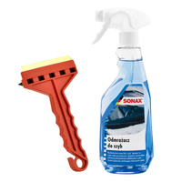 Sonax odmrażacz do szyb 500ml + skrobaczka Frost z mosiężnym ostrzem