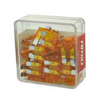 Samochodowe bezpieczniki płytkowe 5A - 100 sztuk