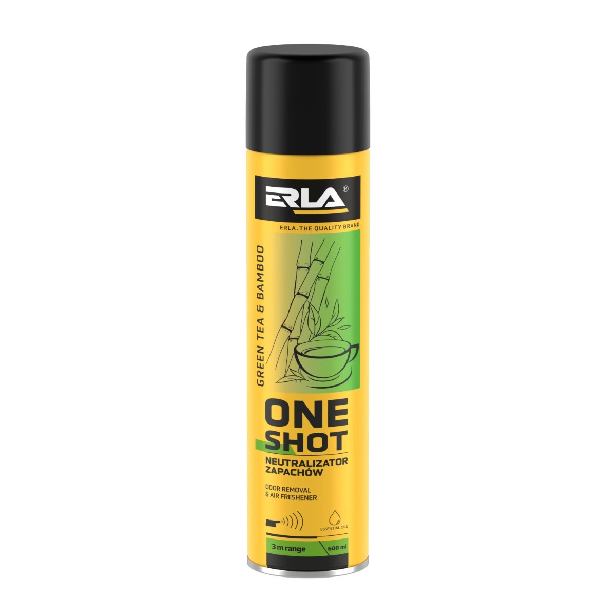 K2 Erla One Shot neutralizator zapachów Green Tea & Bamboo 600ml •  autokosmetyki •