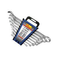 Corona klucze płasko-oczkowe polerowane 8 szt 6-22 mm