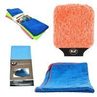 Zestaw ściereczek do osuszania i czyszczenia+ rękawica do mycia