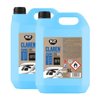 K2 Claren płyn do spryskiwaczy do -22°C - 2x5L