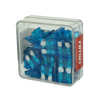 Samochodowe bezpieczniki płytkowe 15A - 100 sztuk