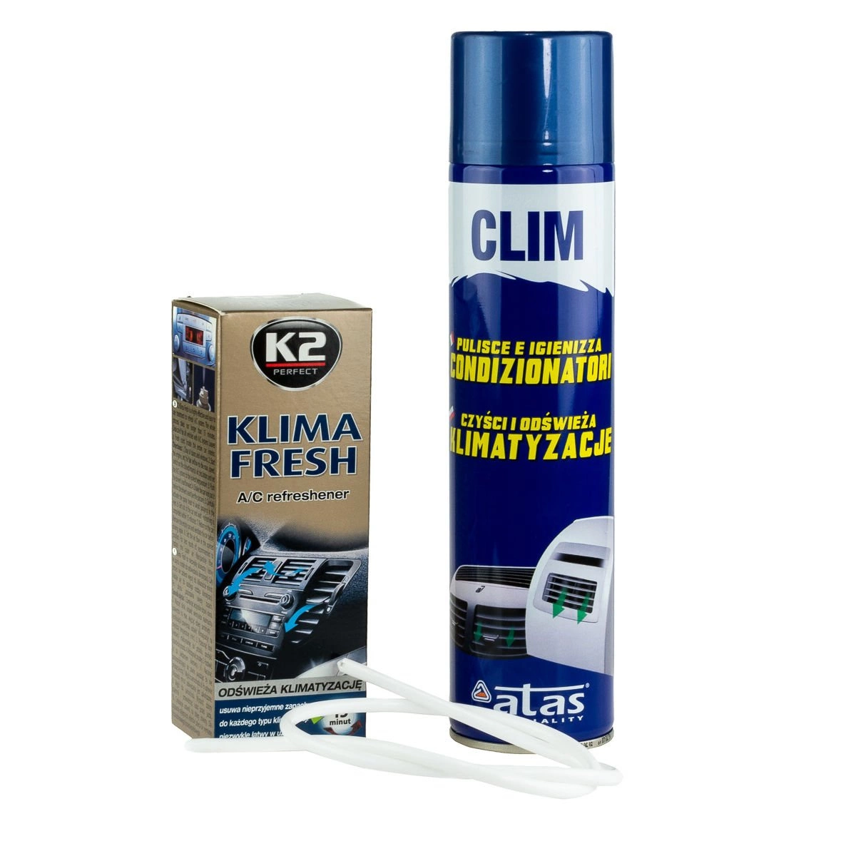 Zestaw K2 Klima Fresh 150 ml + Atas Clim spray 400ml • autokosmetyki •