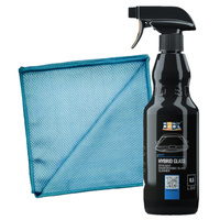 Płyn do szyb ADBL HYBRID Glass 500ml + mikrofibra do szyb ADBL G