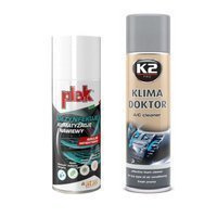 Zestaw: Plak Airclim Antibatterico 200ml+ K2 Klima Doktor 500ml