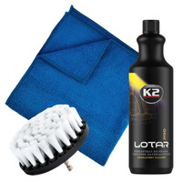 K2 Lotar Pro + szczotka K2 Brill + Mikrofibra