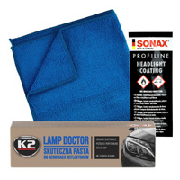 K2 Lamp Doctor + powłoka Sonax + mikrofibra