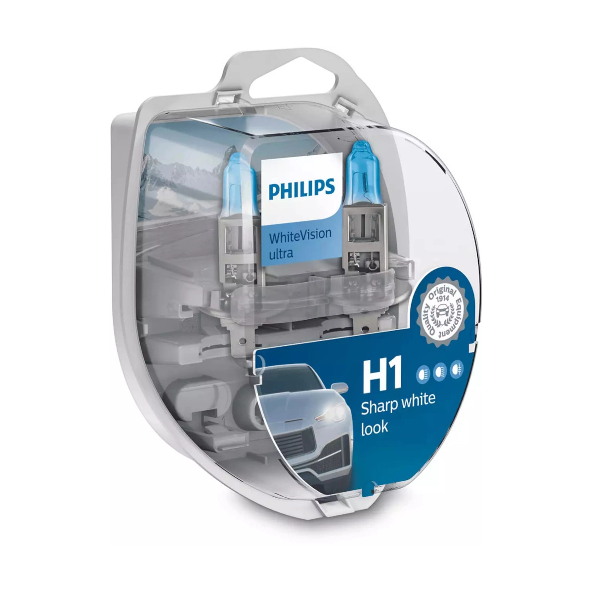 Żarówka samochodowa Philips H1 WhiteVision Ultra BOX • autokosmetyki •