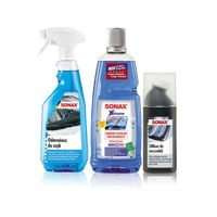 Sonax zestaw zimowy kosmetyków- odmrażacz, koncentrat do spryskiwaczy i silikon do uszczelek