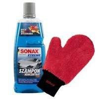 Zestaw : Szampon Sonax Xtreme 2w1 1L + rękawica z mikrofibry Sonax