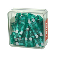 Bezpieczniki płytkowe 30A - 100szt