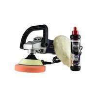 Zestaw: Polerka K2 Masner, dysk wsporczy, gąbka pasta Menzerna 3in1