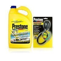 Zestaw: Prestone do chłodnic -37°C 4L+  tester płynu chłodniczego