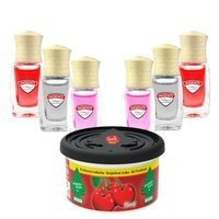 Zestaw zapachów 6x buteleczka Moje Auto Insenti + Puszka Wuder Baum