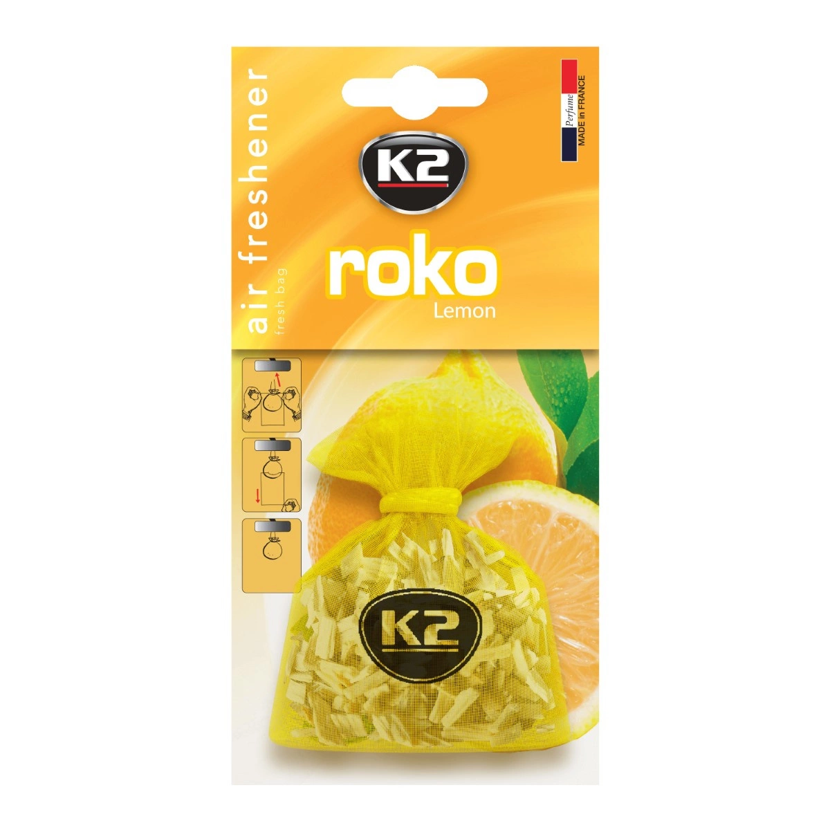 K2 Roko woreczek zapachowy - kuleczki Lemon 20g • autokosmetyki